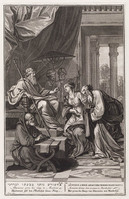 KG 12228
<br/>
Het geven van de ring van Ahasveros aan Mordechai.
<br/>
<em>Pool, Matthijs (1676-1740)</em>